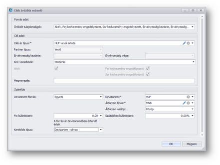 - % -os különbség létrehozása és devizák közötti átváltás az ártáblák között – - % -os különbség létrehozása és devizák közötti átváltás az ártáblák között –